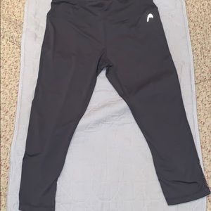 HEAD grey cropped athletic leggings